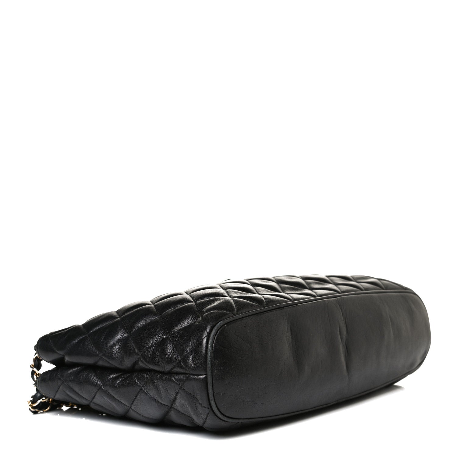 Chanel Lambskin Quilted Shopping Tote Black 3 of 18