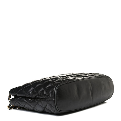 Chanel Lambskin Quilted Shopping Tote Black 3 of 18