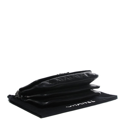 Chanel Lambskin Quilted Soft Boy Flap Black 4 of 9