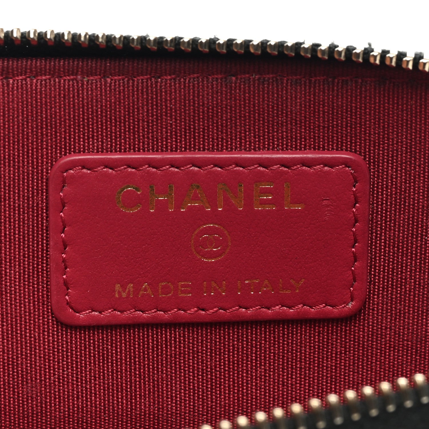 Chanel Lambskin Quilted Chanel 19 Zip Card Holder Wallet Black 5 of 6