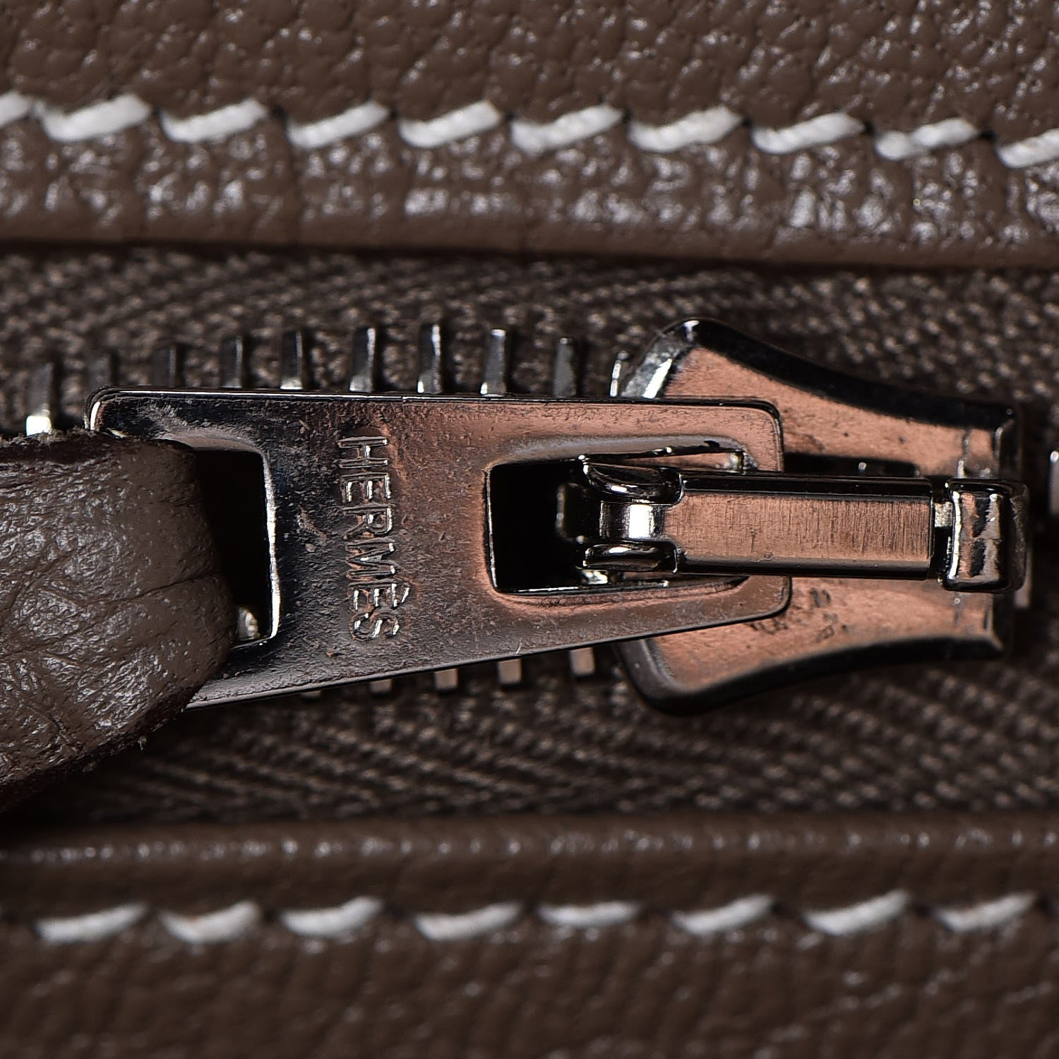 Hermes Taurillon Clemence Birkin 35 Etoupe 19 of 32