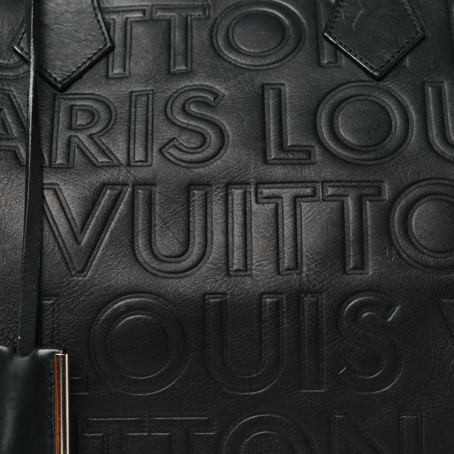 Louis Vuitton Calfskin Embossed Speedy Cube 30 Black 7 of 11