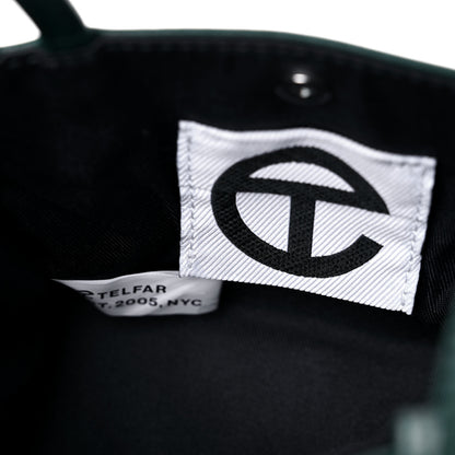 Telfar Vegan Leather Small Shopping Bag Dark Olive 6 of 8