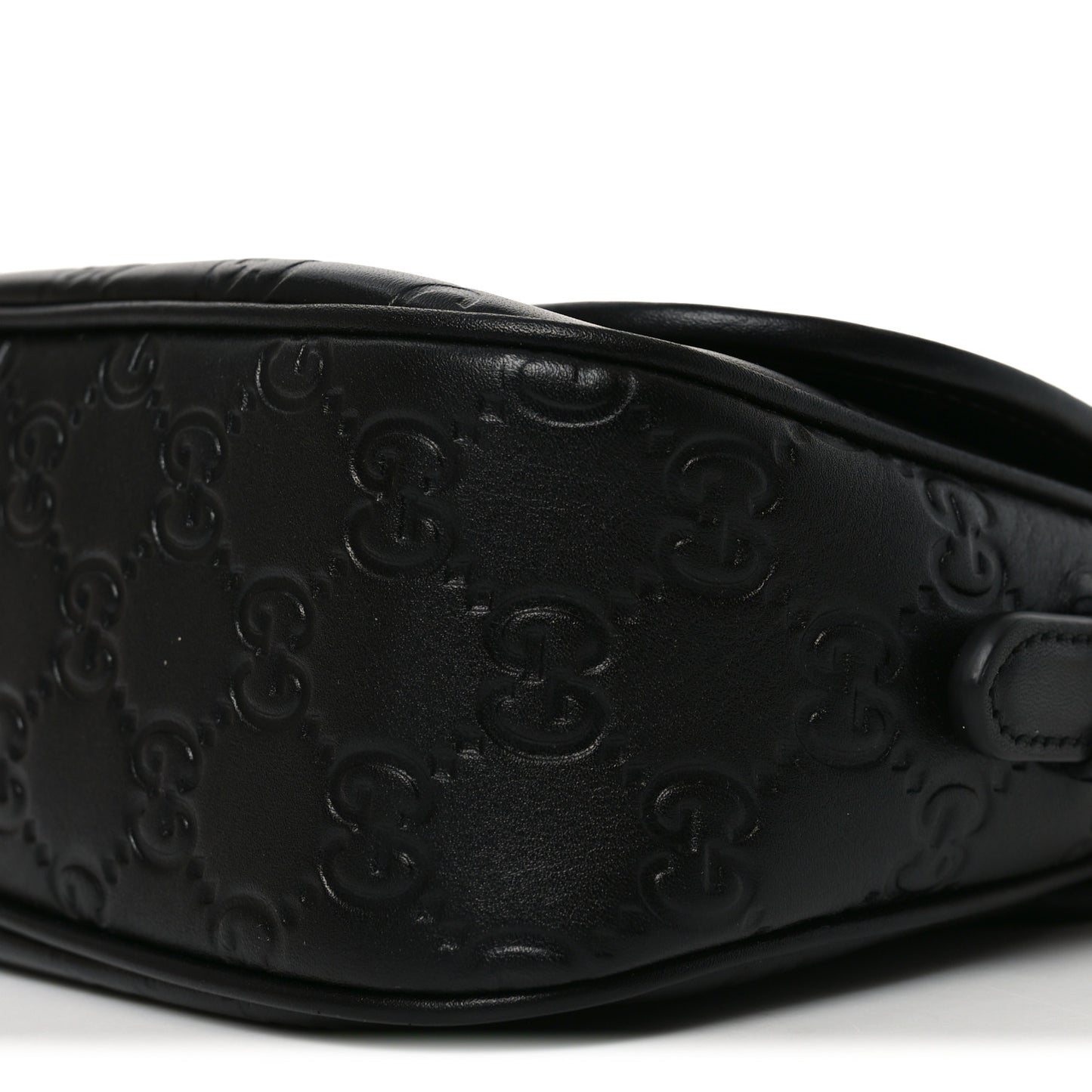 GG Calfskin Embossed Emblem Arabella Bag Black