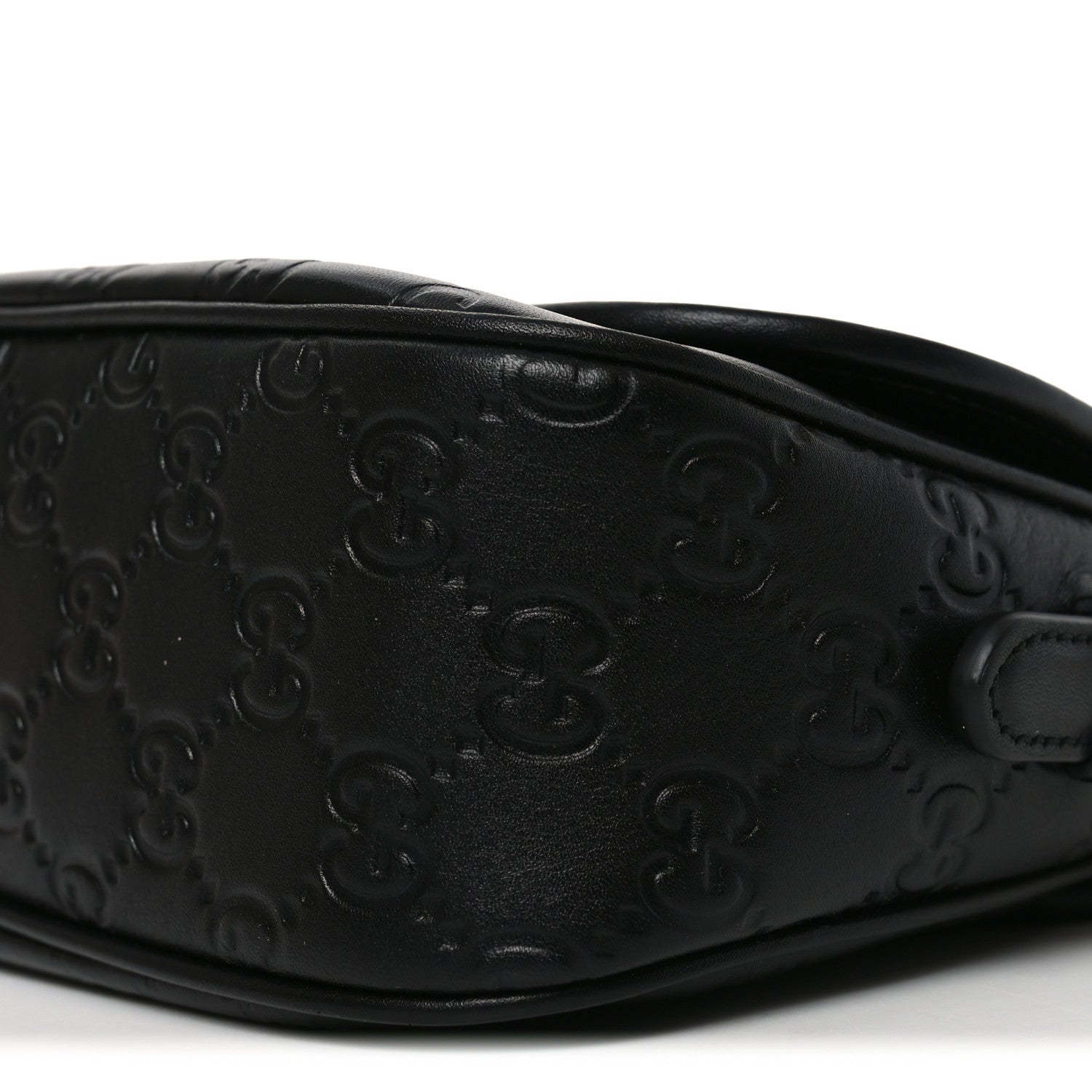 Gucci GG Calfskin Embossed Emblem Arabella Bag Black 10 of 10