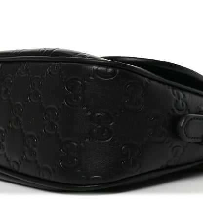 Gucci GG Calfskin Embossed Emblem Arabella Bag Black 10 of 10