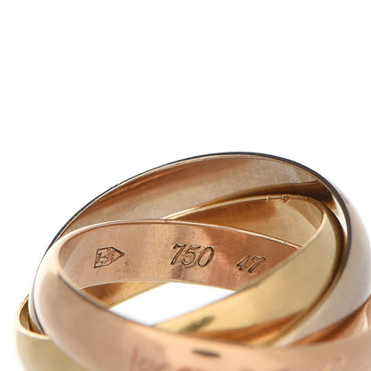 Cartier 18K Pink Yellow White Gold Les Must De Trinity Ring 47 4 7 of 10
