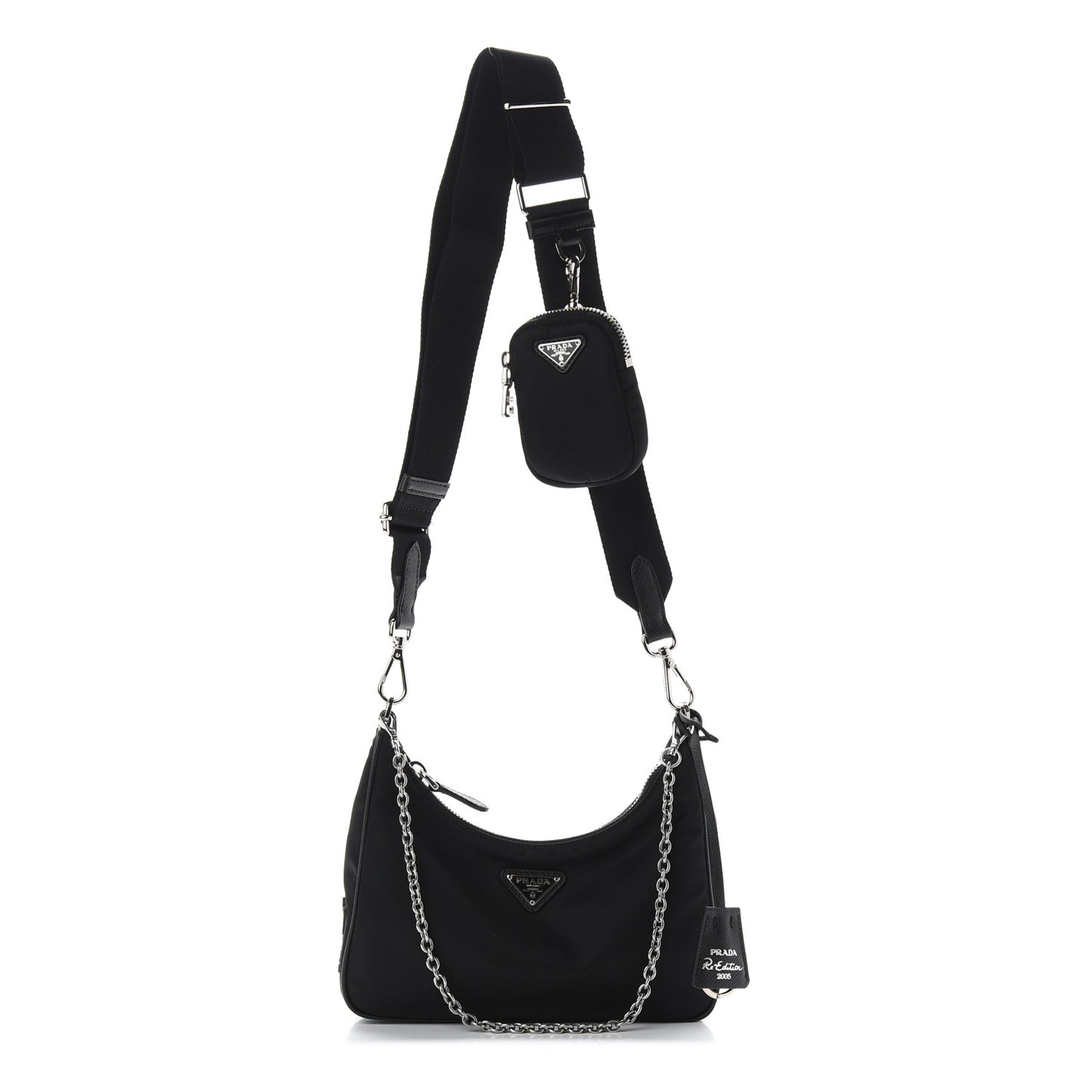 Nylon Re-Edition 2005 Shoulder Bag Black