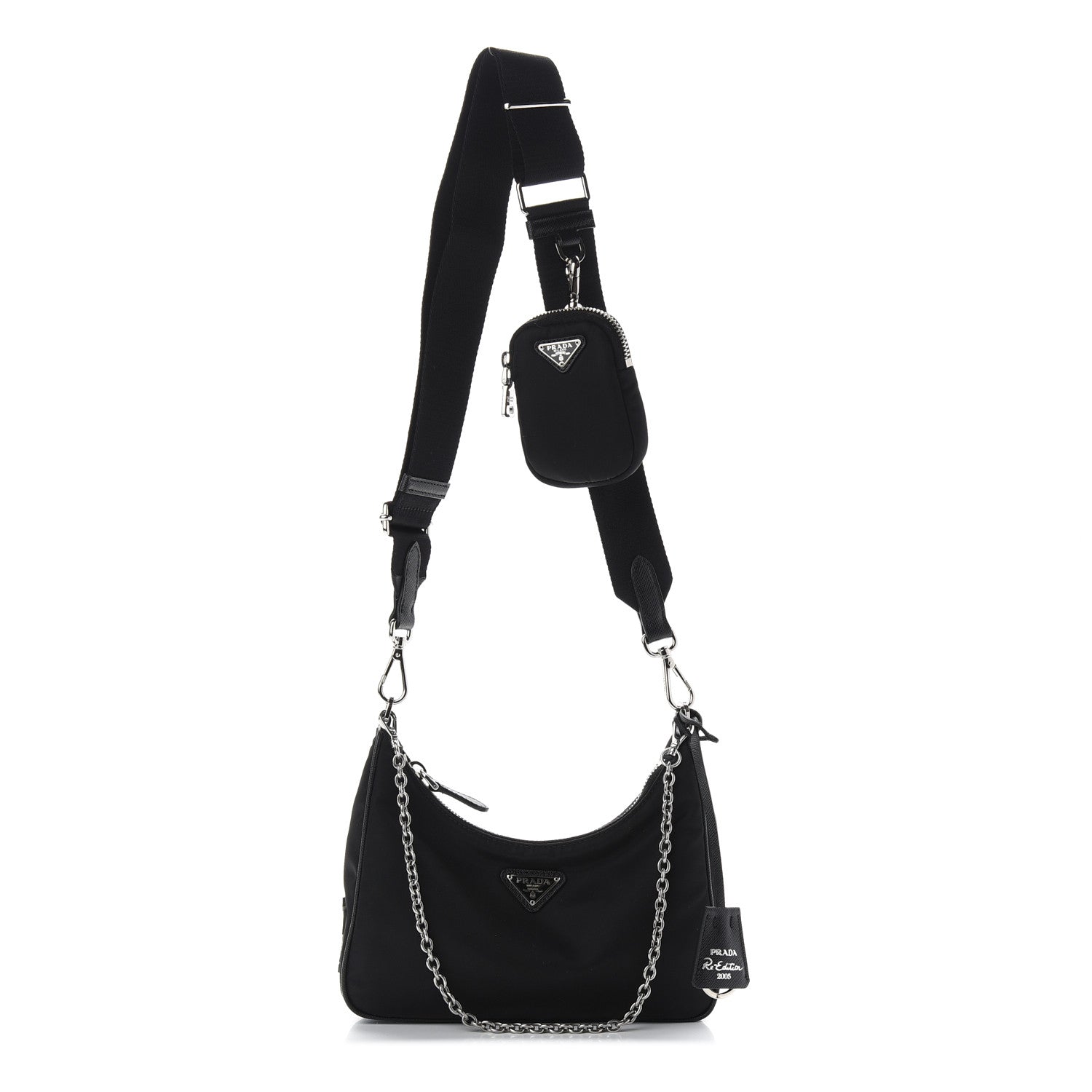 Prada Nylon Re-Edition 2005 Shoulder Bag Black 1 of 9