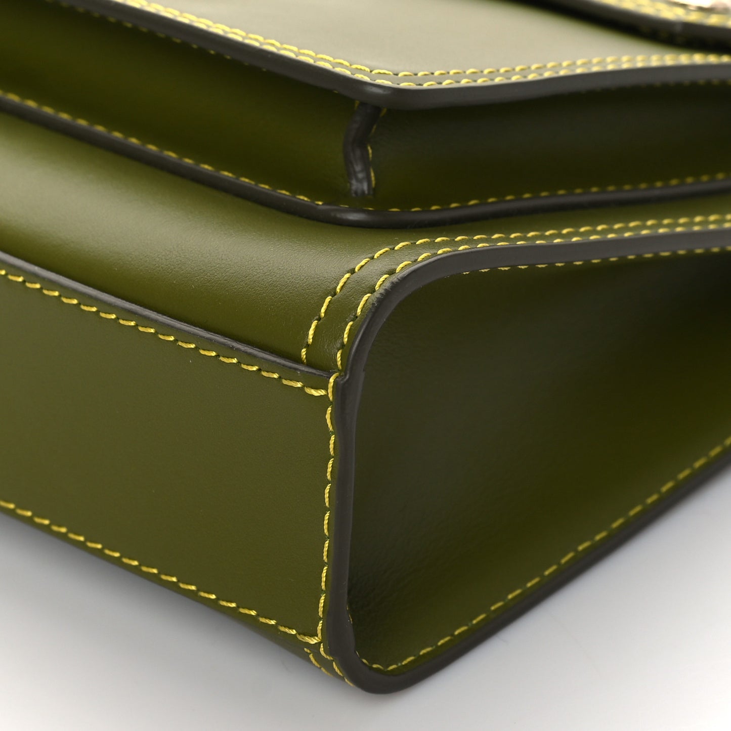 Smooth Calfskin Mini Pocket Bag Juniper Green