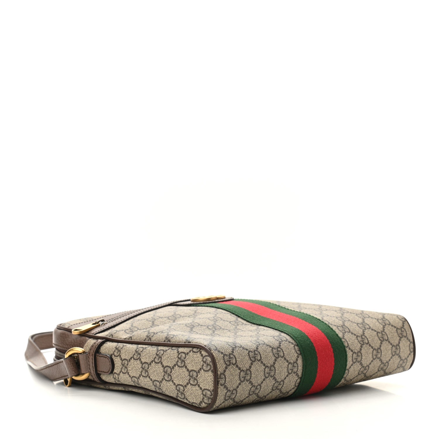 Gucci GG Supreme Monogram Web Medium Ophidia Messenger Bag Brown 4 of 9