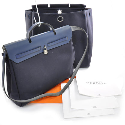 Hermes Toile Herbag Navy Bleu 3 of 10