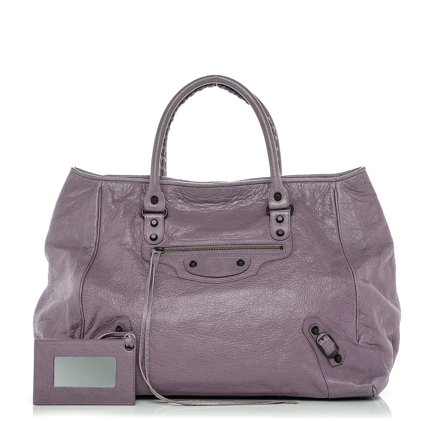 Agneau Classic Hardware Large Sunday Tote Glycine