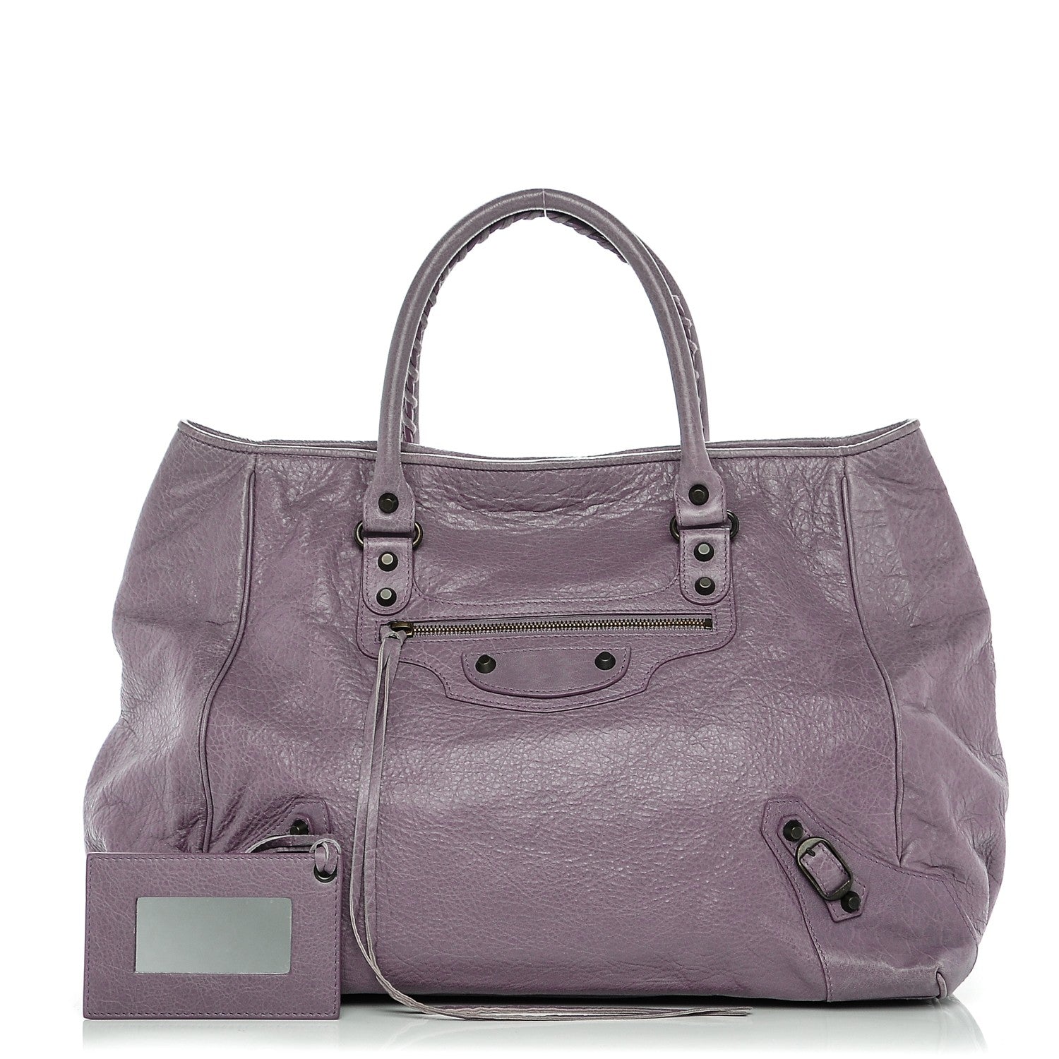 Balenciaga Agneau Classic Hardware Large Sunday Tote Glycine 1 of 7