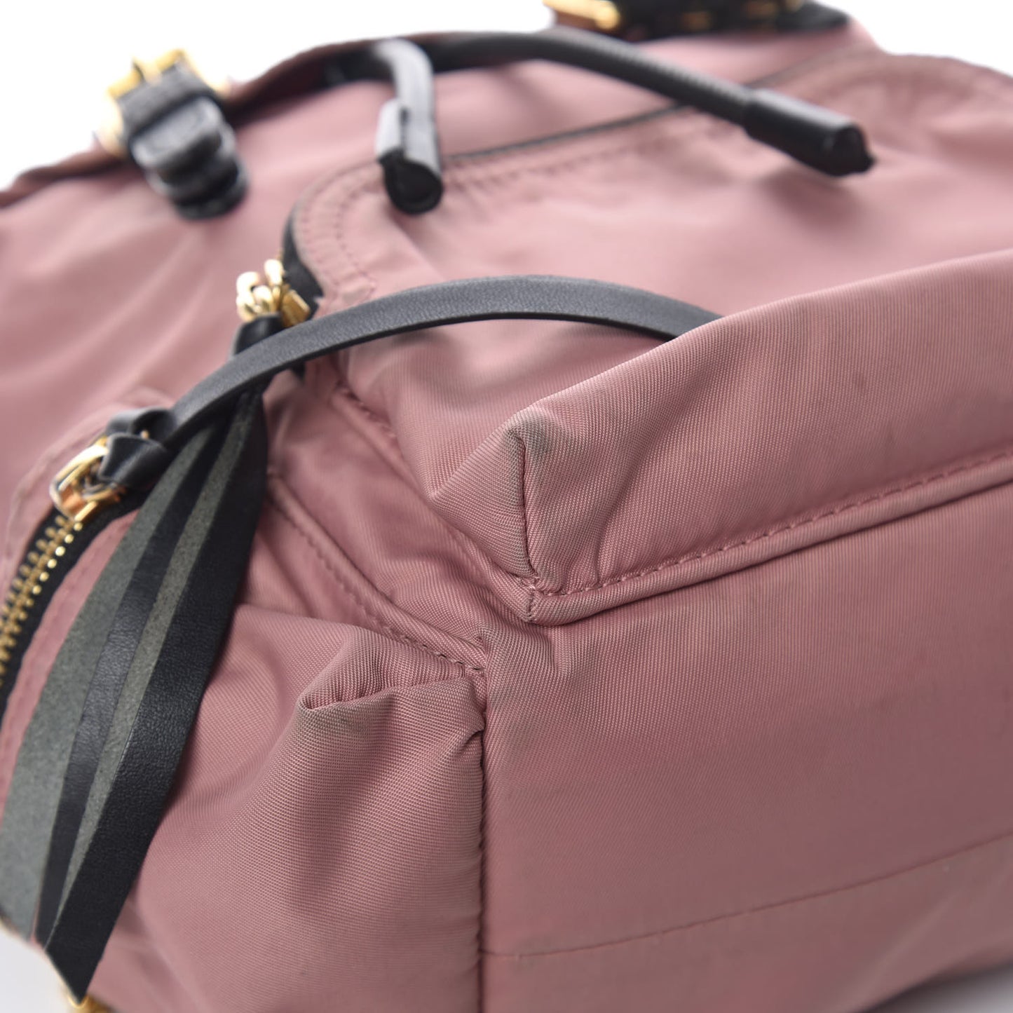 Nylon Small Rucksack Backpack Mauve Pink