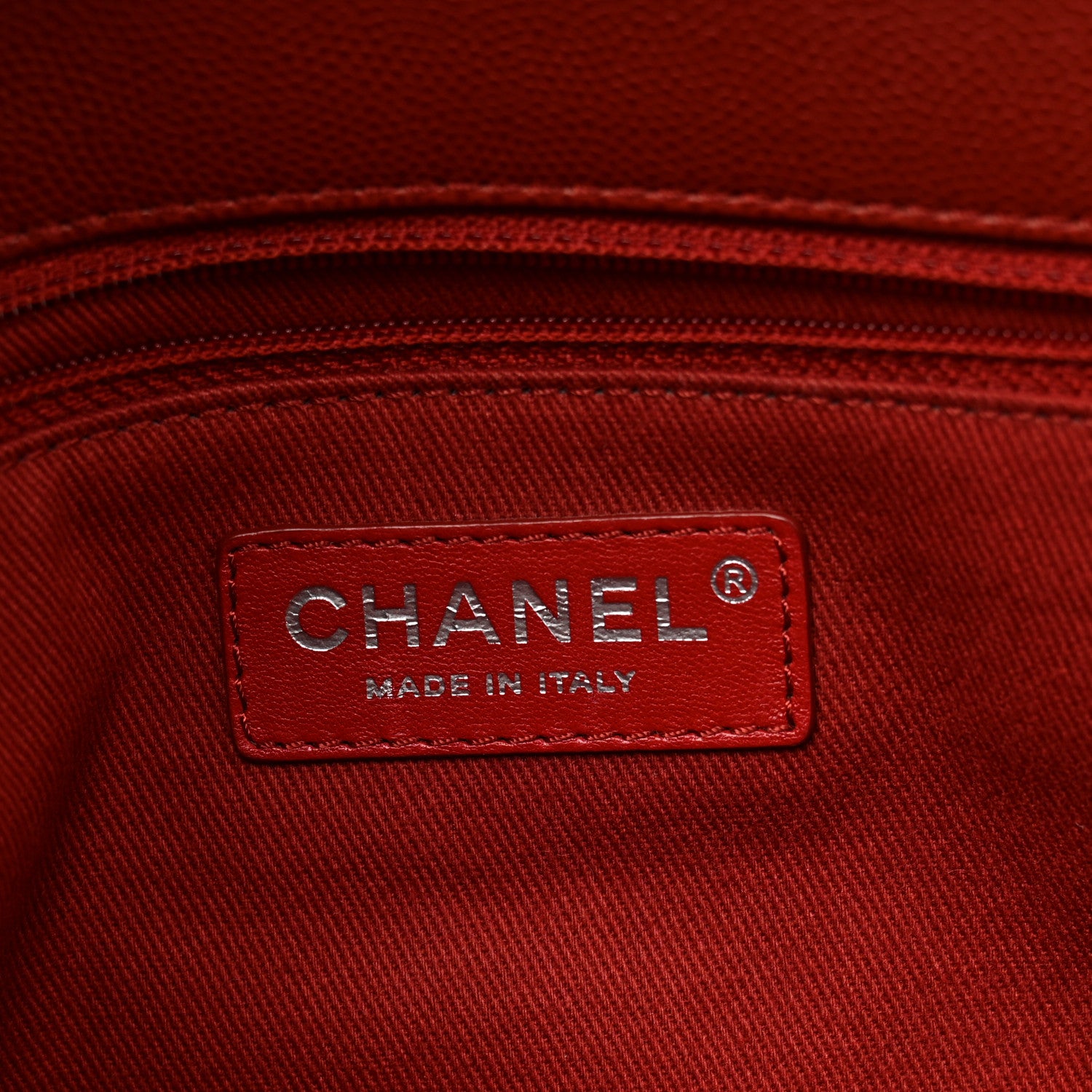 Chanel Caviar Quilted Medium Coco Handle Flap Dark Red 6 of 11