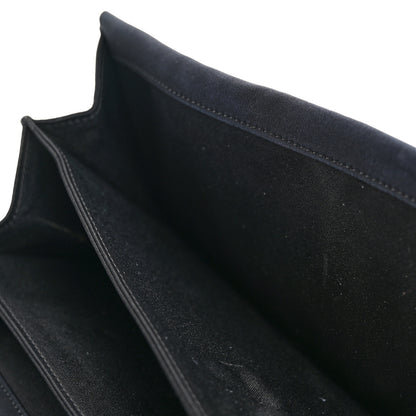 Chanel Satin Ribbon Bow Clutch Black 12 of 20