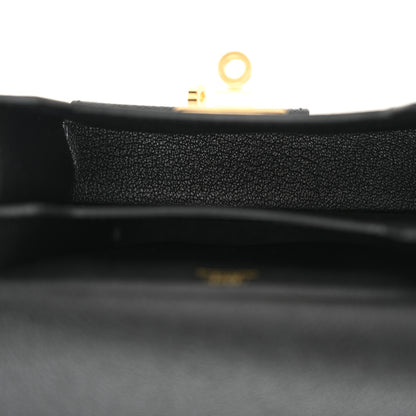 Hermes Epsom Kelly Multi Pocket Pochette To Go Black 5 of 11