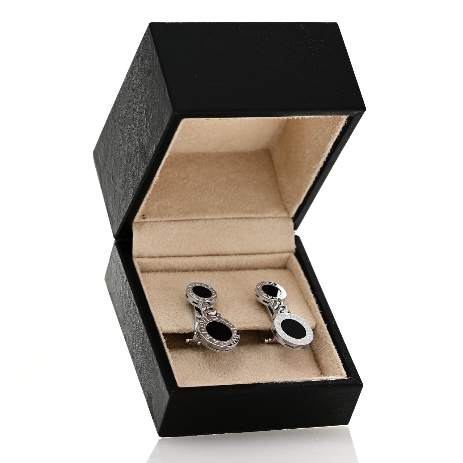 Bulgari 18K White Gold Black Onyx BVLGARI BVLGARI Drop Earrings 5 of 5