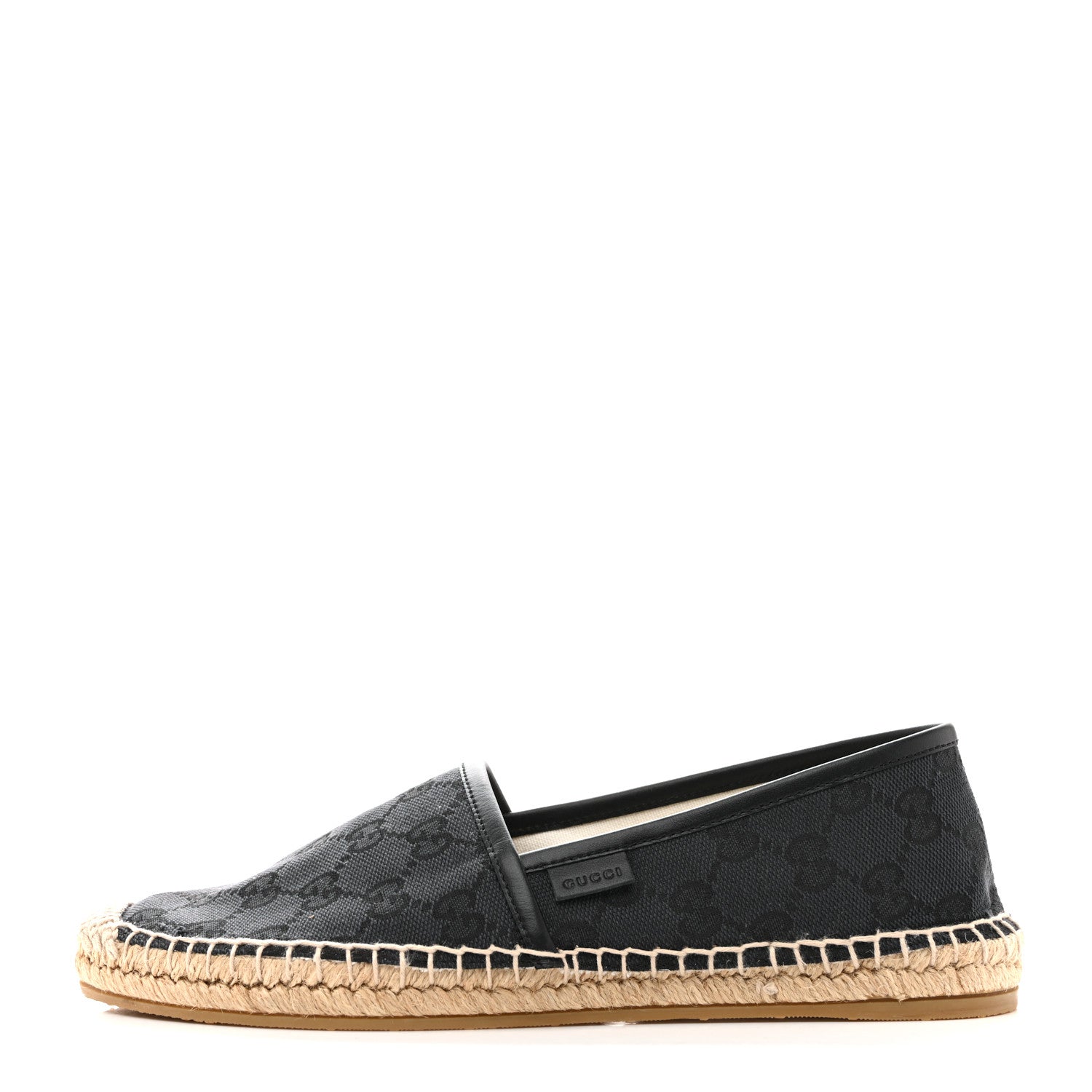 Gucci Monogram Espadrilles 37 Black 1 of 9