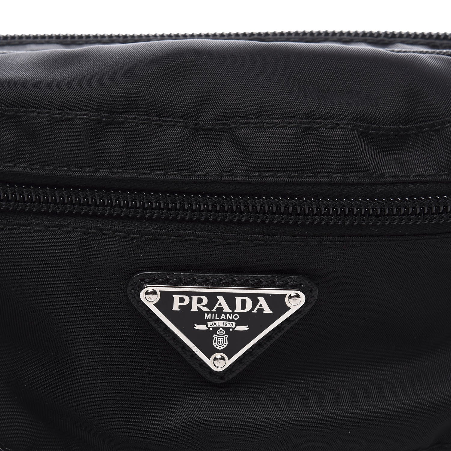 Prada Tessuto Nylon Saffiano Belt Bag Blue 7 of 9