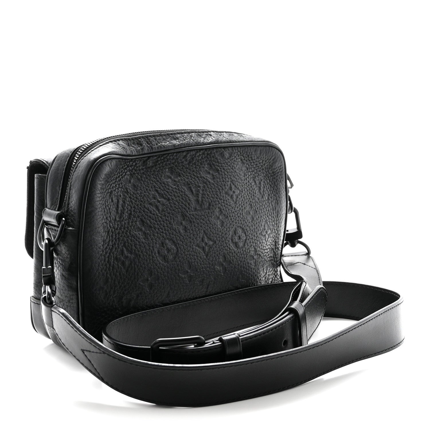 Louis Vuitton Taurillon Monogram Steamer Messenger Black 3 of 9