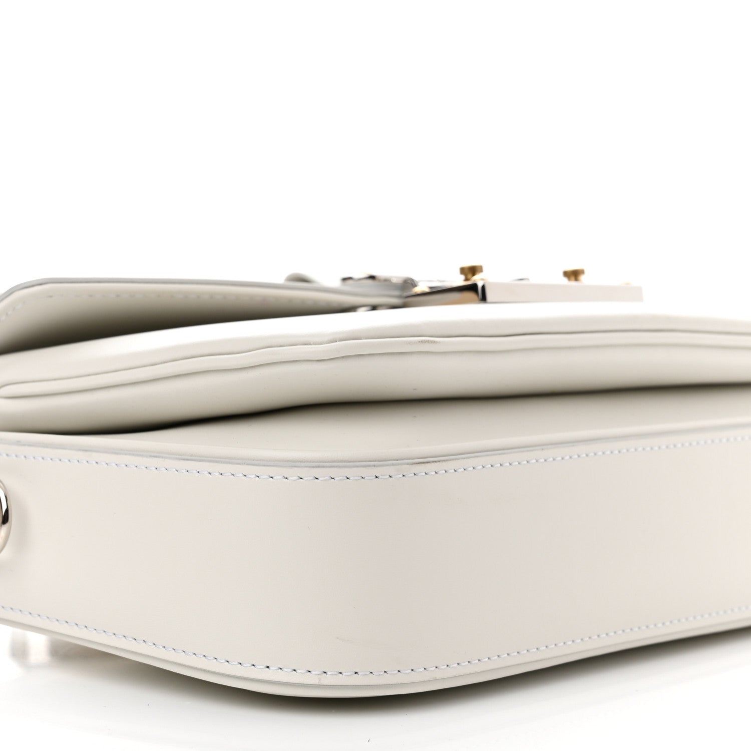 Louis Vuitton Calfskin Reverse Monogram Swing White 8 of 9