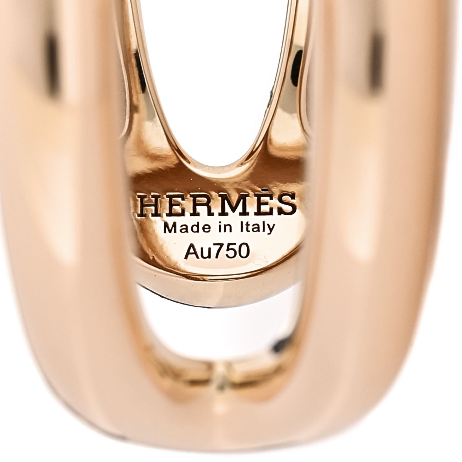Hermes 18K Rose Gold PM Osmose Ring 54 7 4 of 6