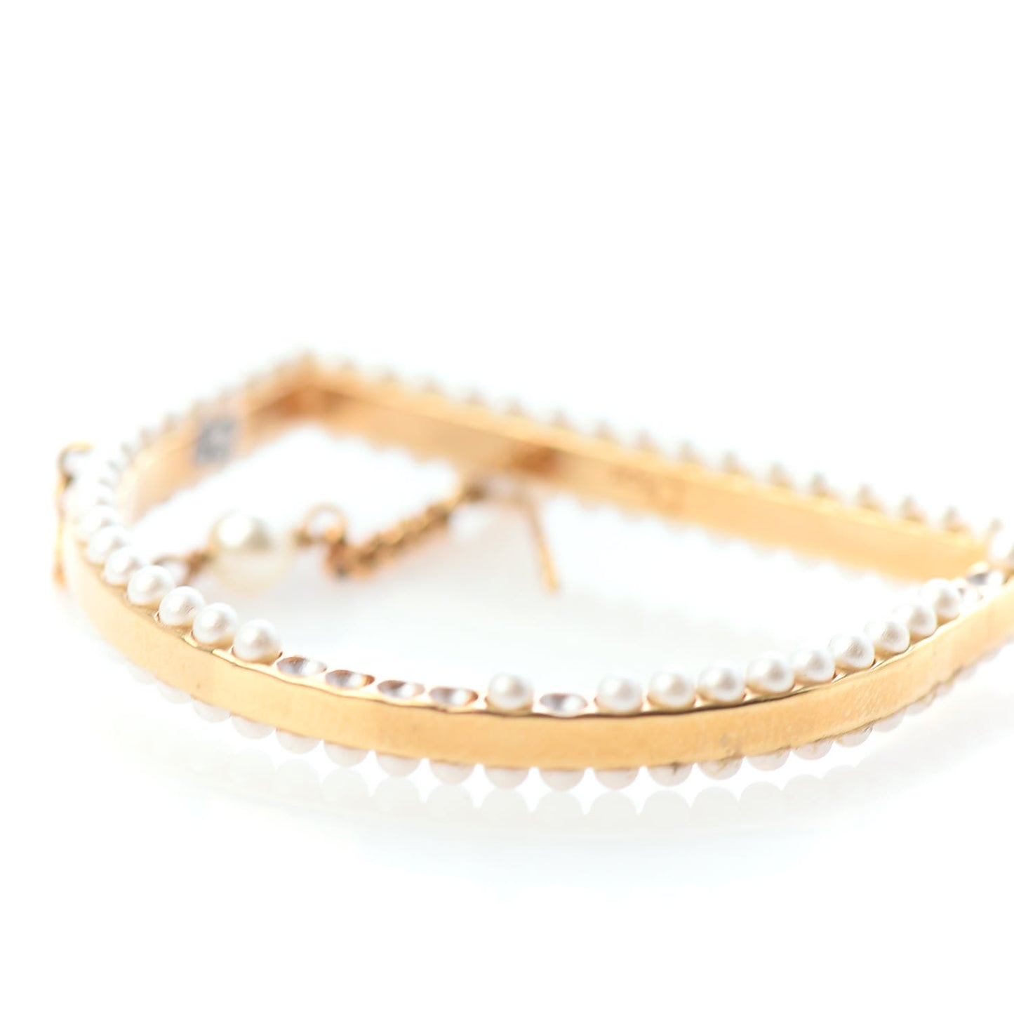 Pearl C D Drop Earrings