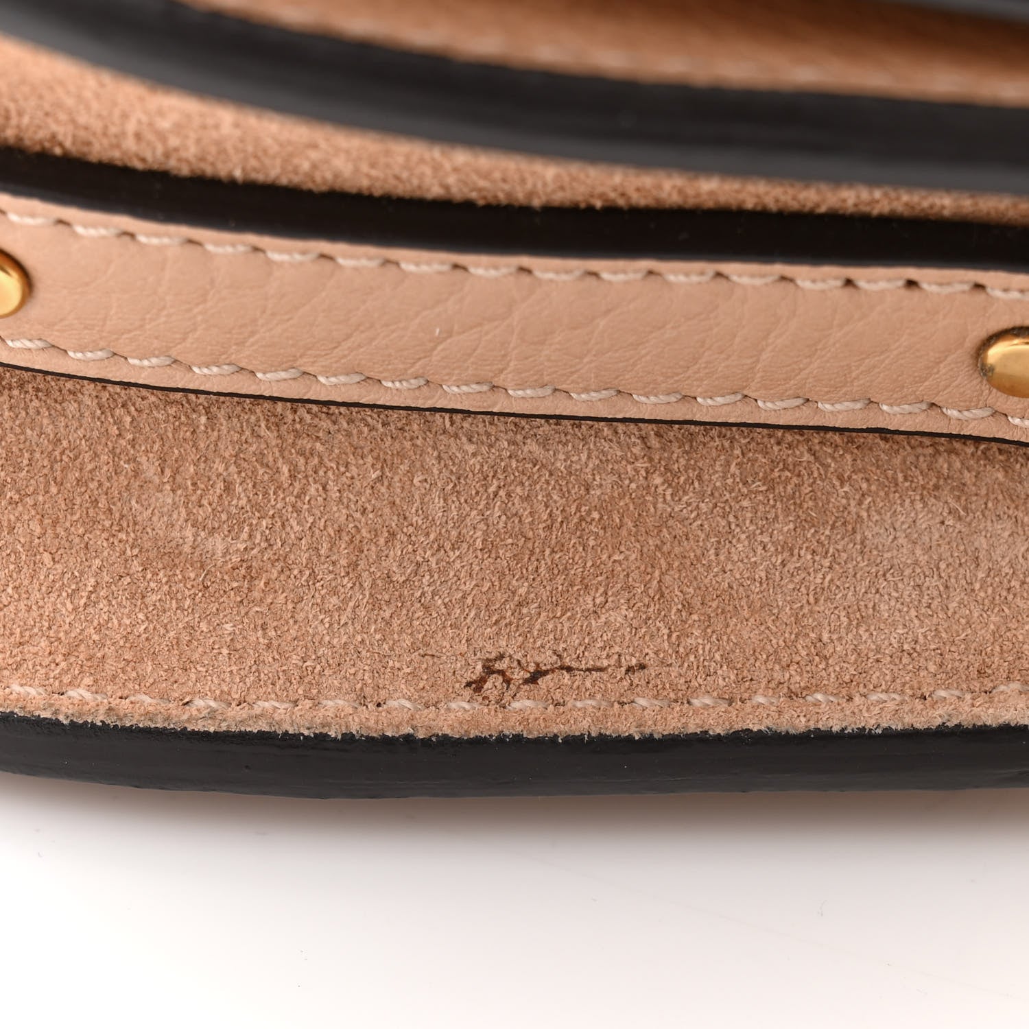 Chloe Calfskin Suede Small Nile Bracelet Bag Biscotti Beige 11 of 12