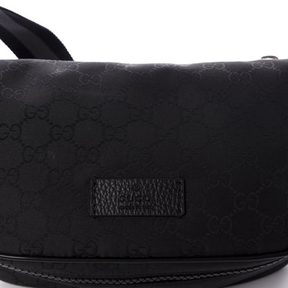 Gucci Nylon Monogram Fanny Pack Belt Bag Black 9 of 9
