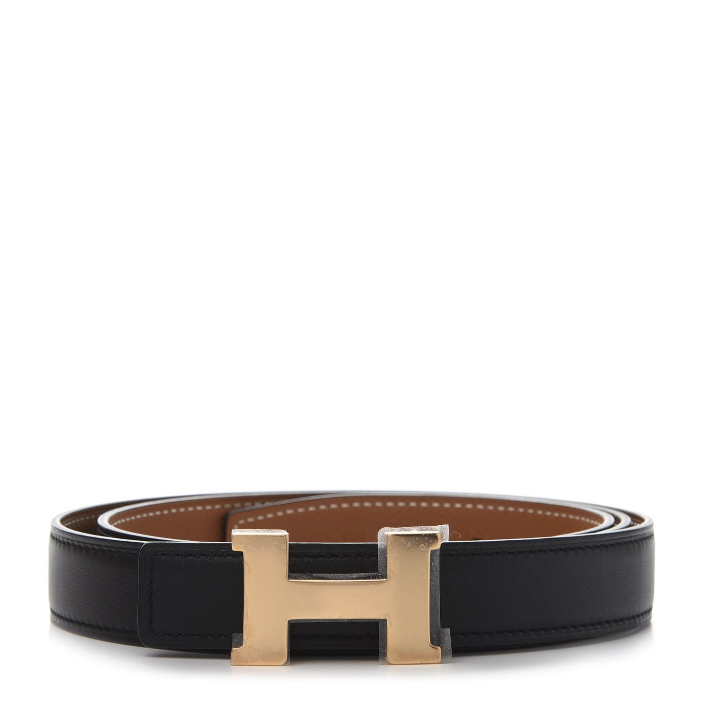 Swift Epsom 24mm Constance H Belt 95 Black Gold