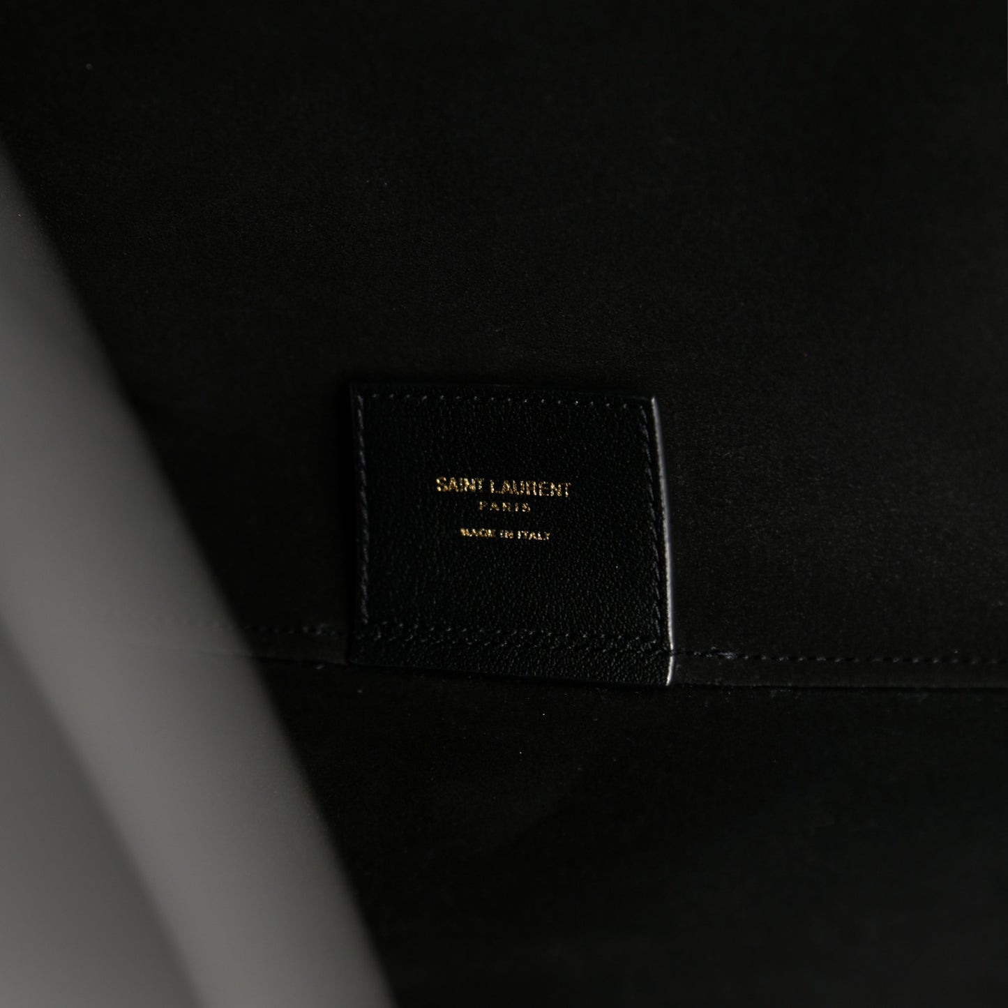 Calfskin Large Shopping Tote Black