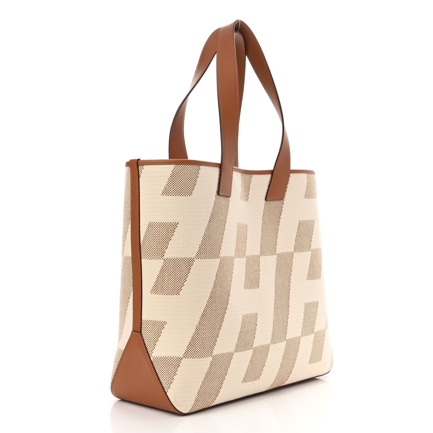 Swift H Canvas Cabas H En Biais 40 Ecru Naturel Gold