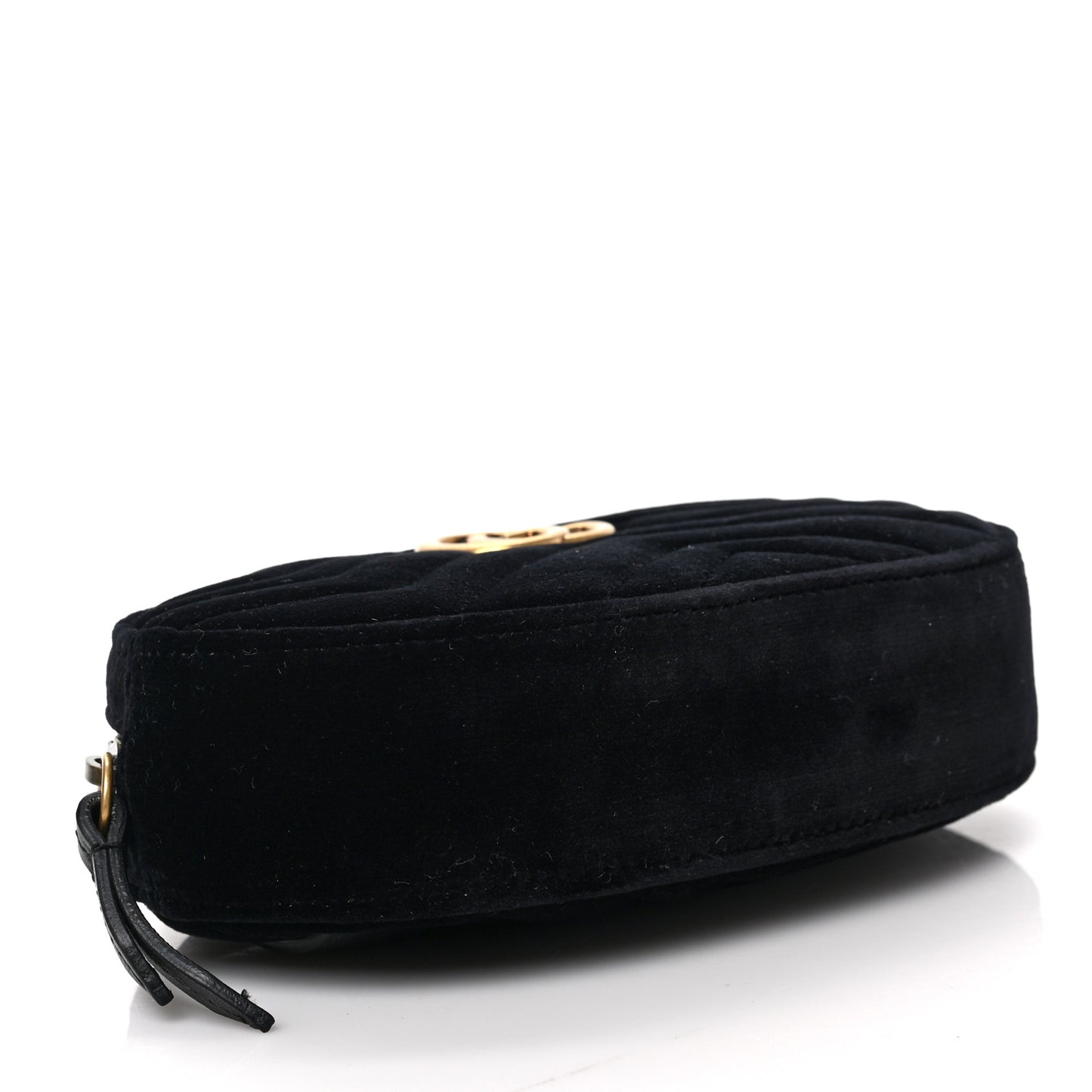 Velvet Matelasse GG Marmont Belt Bag 85 34 Black