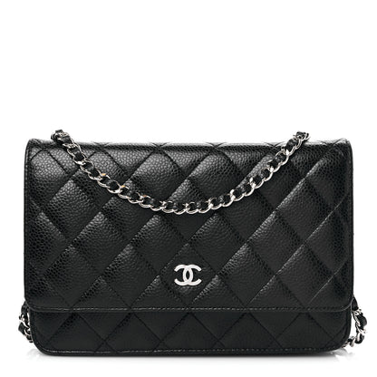 Chanel Caviar Quilted Wallet On Chain WOC Black 1 of 11
