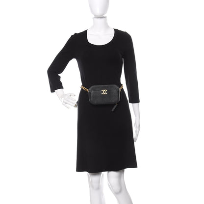 Chanel Caviar Quilted Waist Bag Black 2 of 10