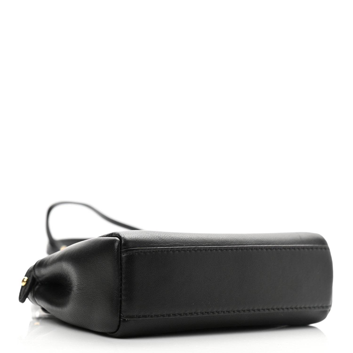 Fendi Nappa Micro Peekaboo Iconic Satchel Black 4 of 9