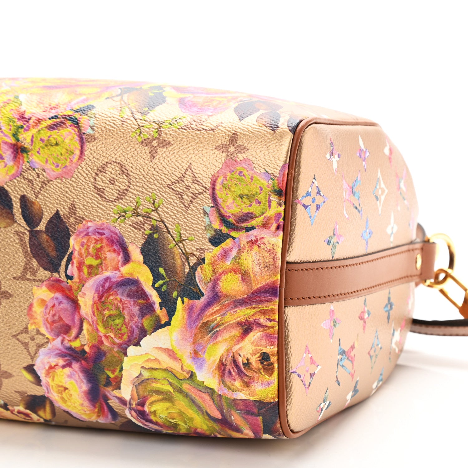 Louis Vuitton Metallic Monogram LV Garden Speedy Bandouliere 25 Gold 10 of 10