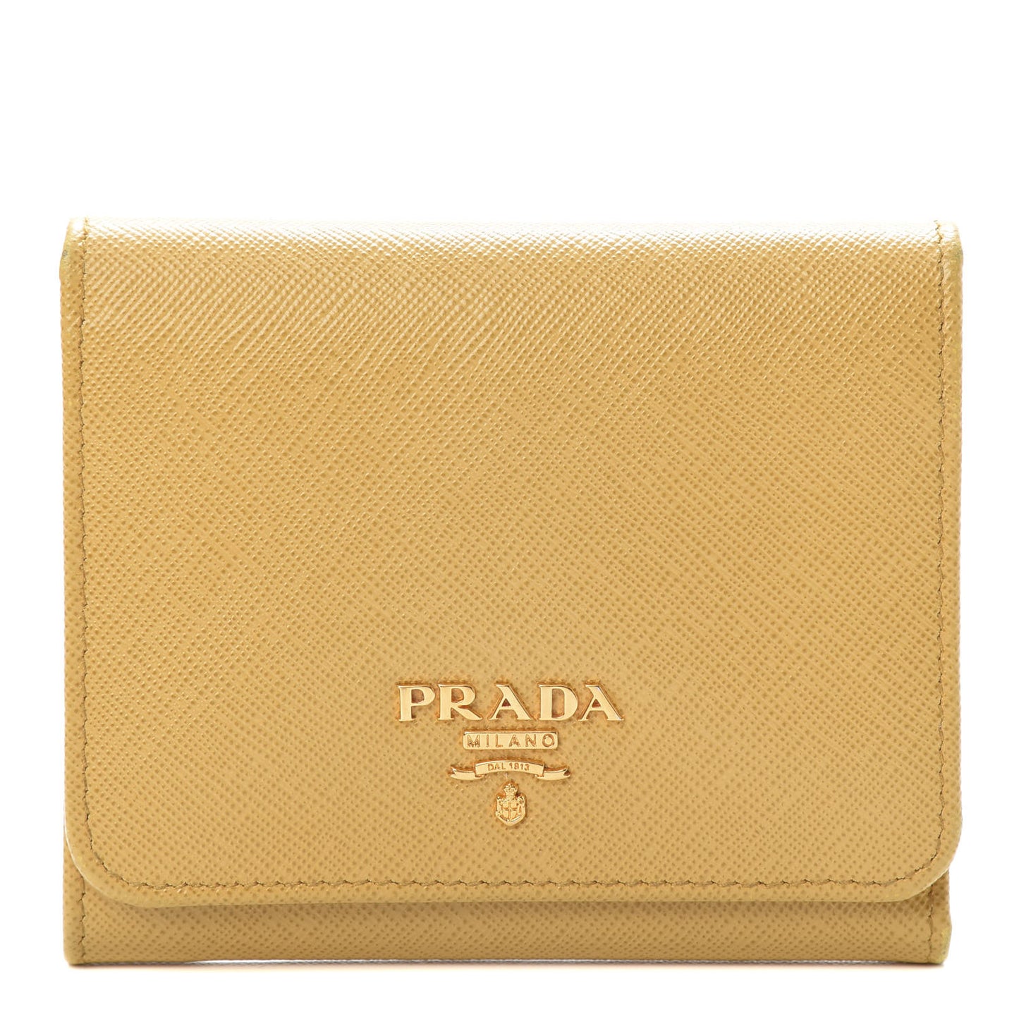 Saffiano Metal Tri-Fold Wallet Ginestra