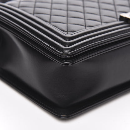 Chanel Lambskin Quilted New Medium Boy Flap Black 9 of 13