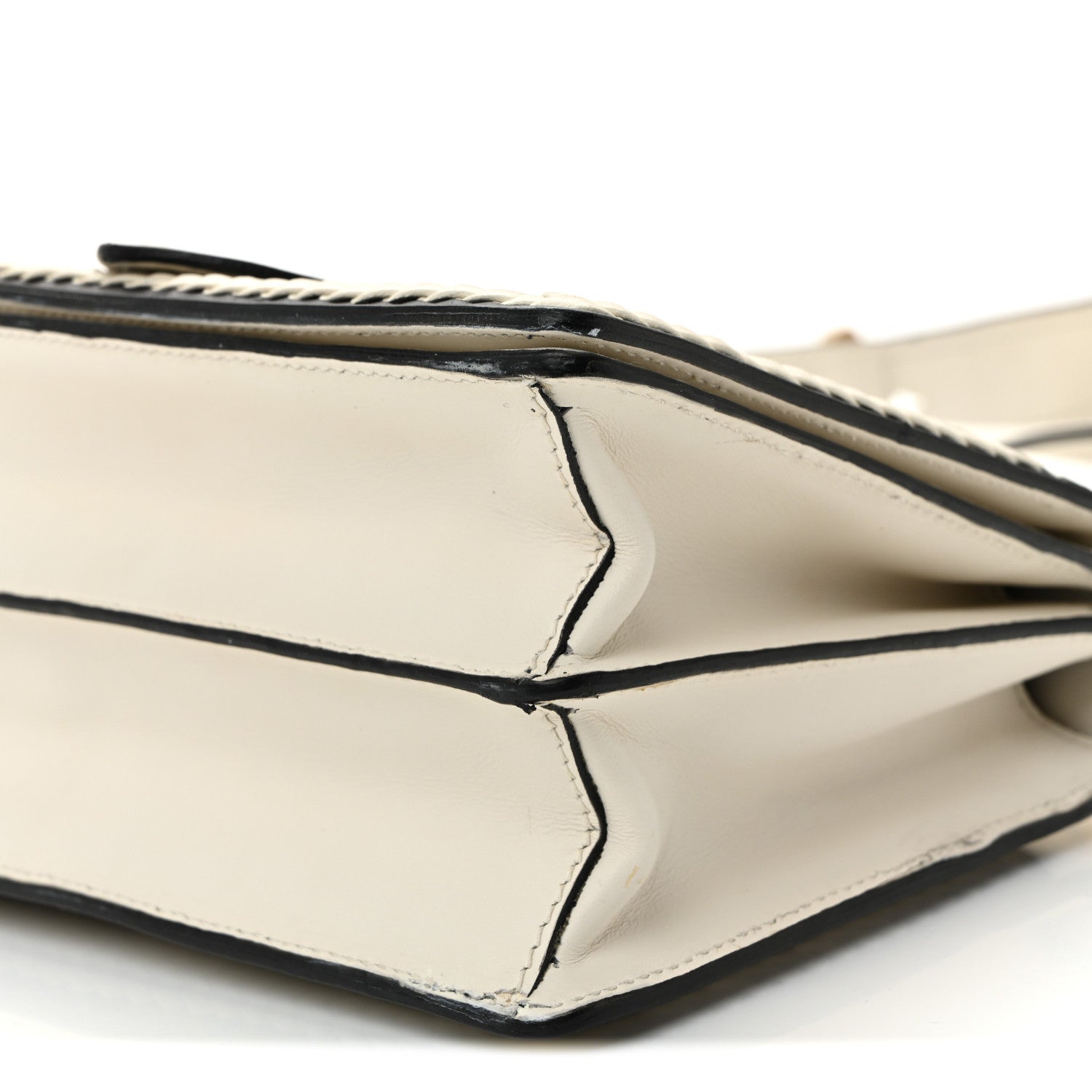 Prada City Calf Raffia Saffiano Cahier Bag Naturale White 9 of 11