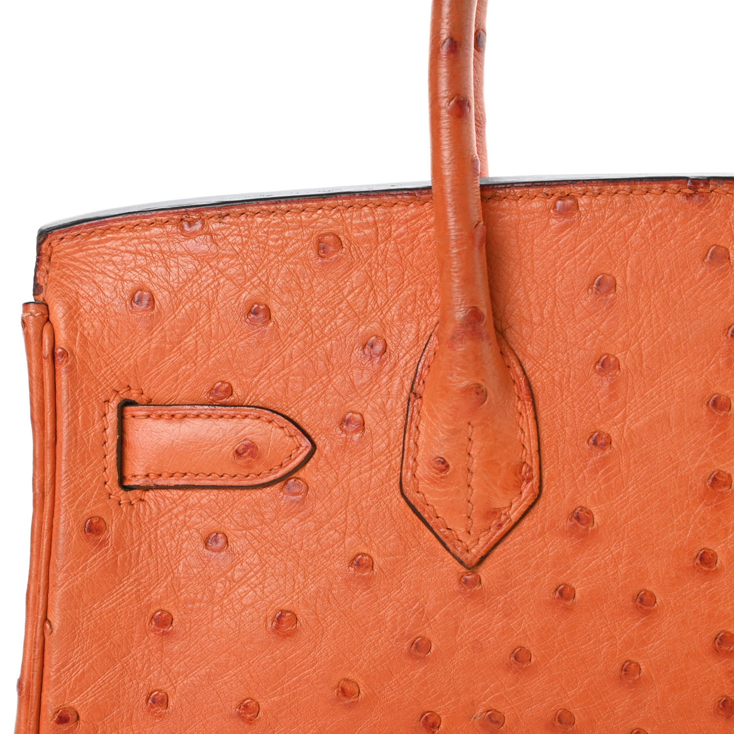 Ostrich Birkin 30 Orange