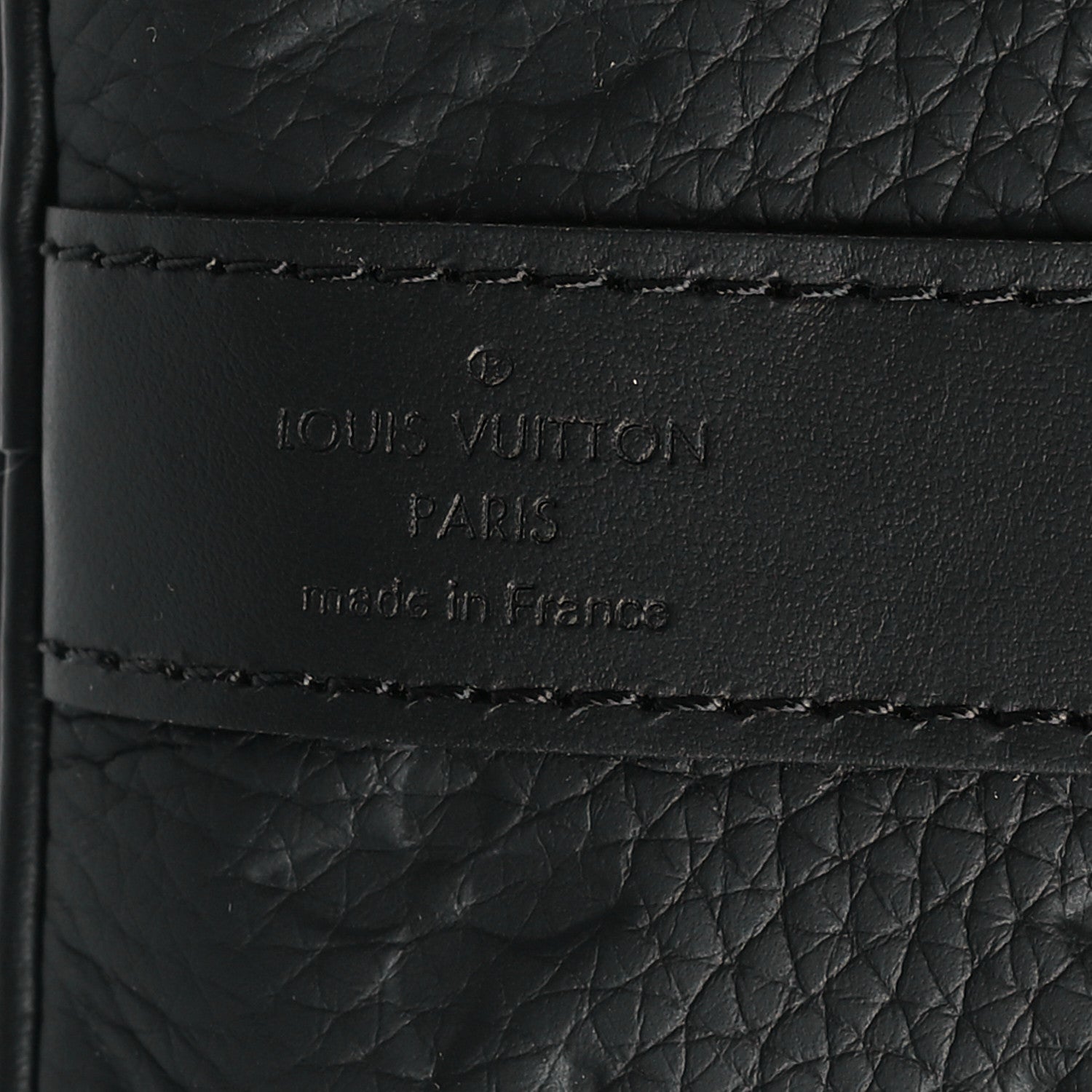 Louis Vuitton Monogram Taurillon Keepall Bandouliere 35 Black 6 of 9