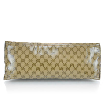 Gucci Crystal Monogram Flap Messenger Bag Beige Ebony 6 of 15