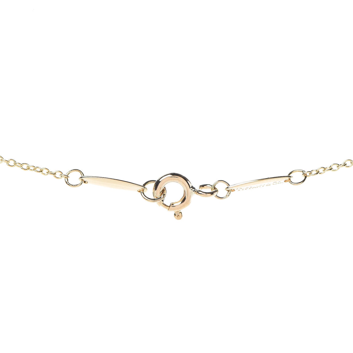 18K Yellow Gold Diamond .12ct Elsa Peretti Diamonds by the Yard Pendant Necklace