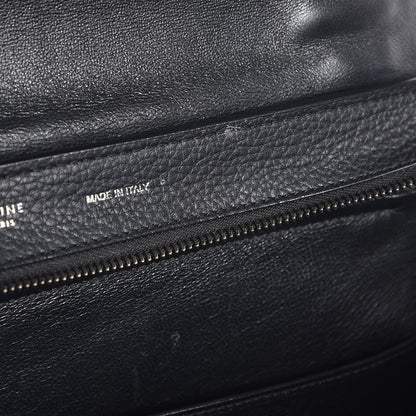 Celine Drummed Calfskin Suede Medium Trapeze Black 8 of 13