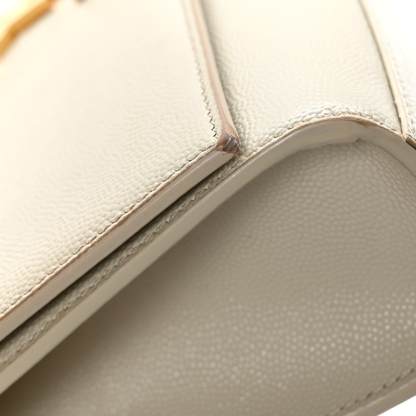 Grain De Poudre Medium Monogram Kate Satchel Crema Soft