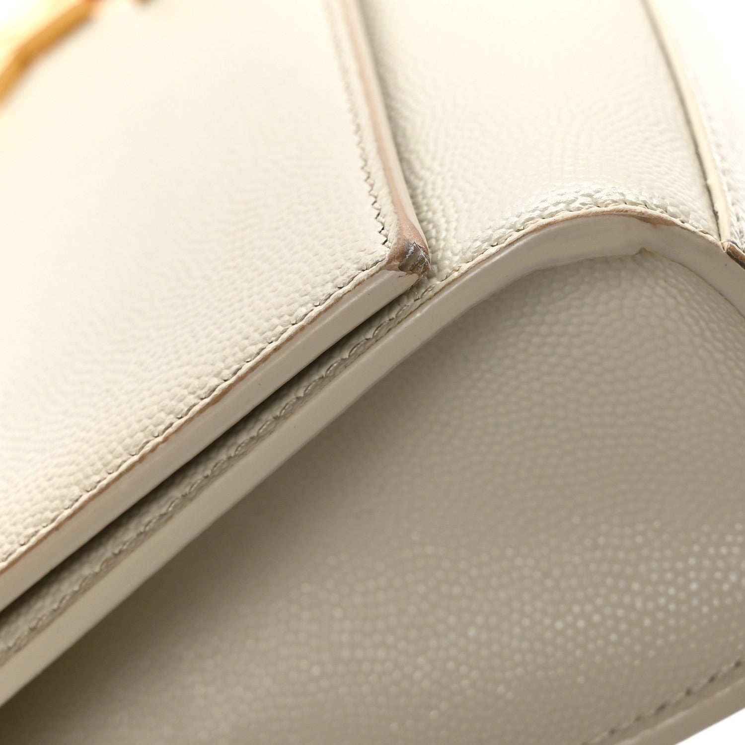 Saint Laurent Grain De Poudre Medium Monogram Kate Satchel Crema Soft 13 of 13