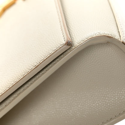 Saint Laurent Grain De Poudre Medium Monogram Kate Satchel Crema Soft 13 of 13